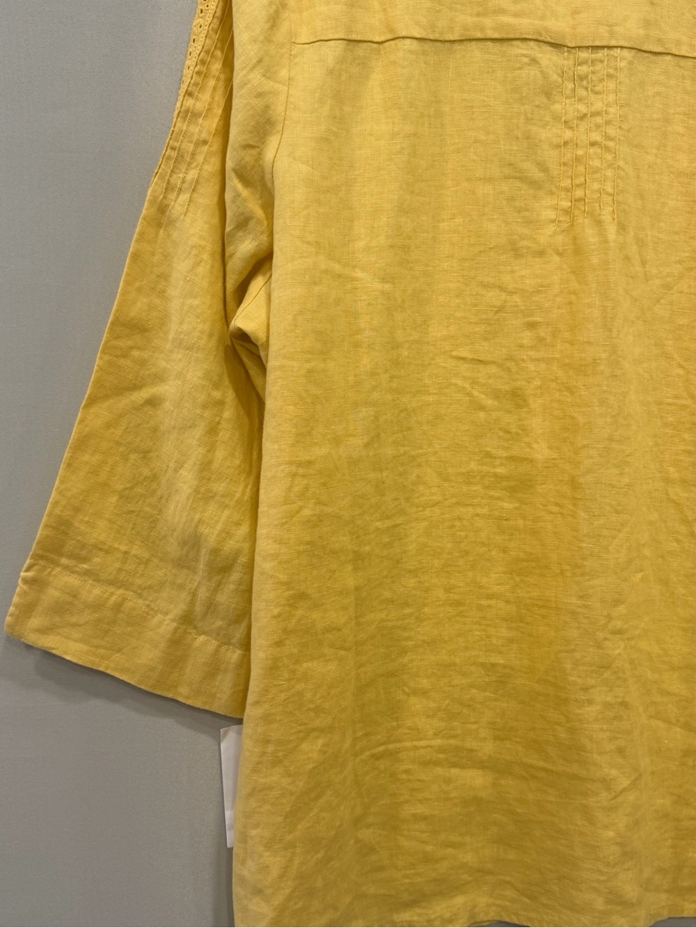 JM Collection Women’s Yellow Embroidered Tunic Top 3/4 Sleeve Size 18W NWT - Picture 13 of 14